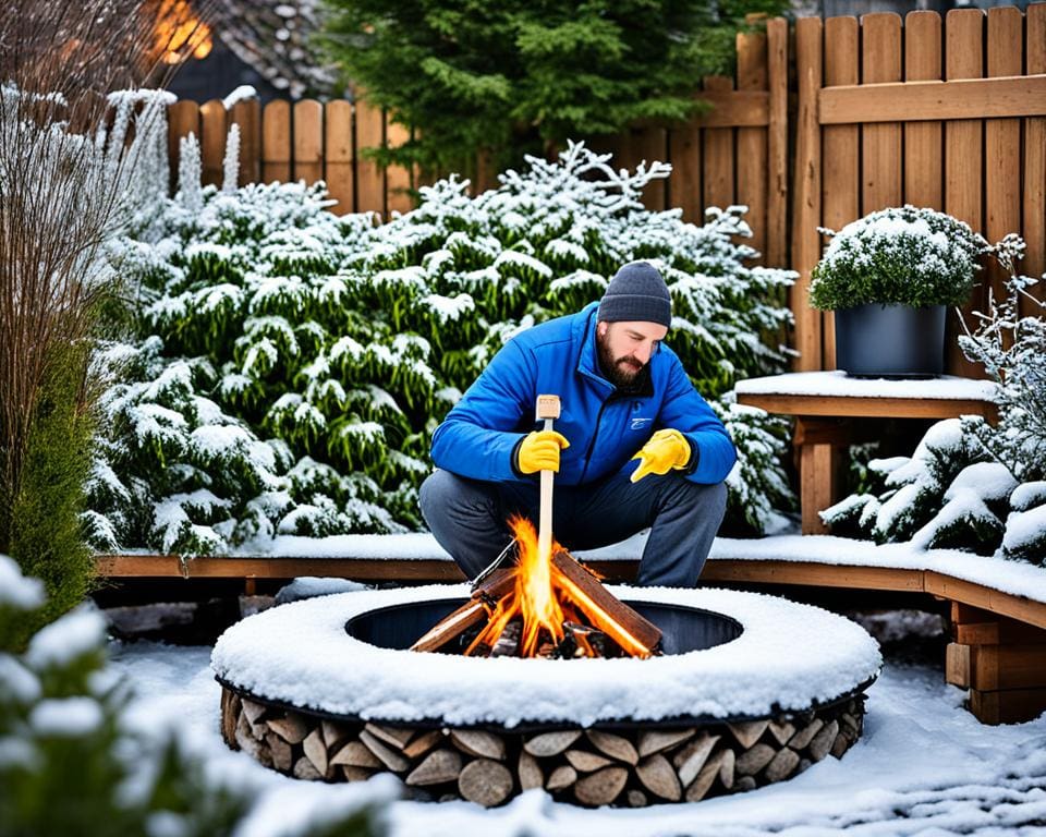 Winterpflege Gartenofen