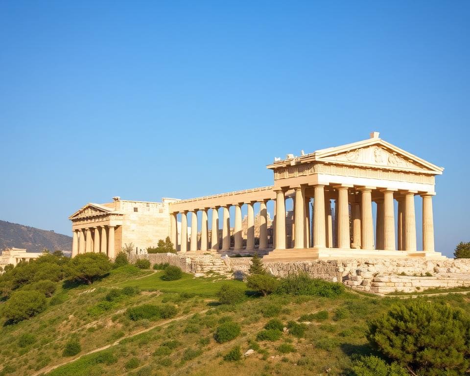 Akropolis und Parthenon, emblematische antike Monumente