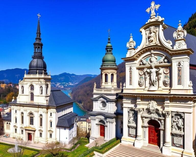 Barocke Kirchen in Salzburg, Österreich