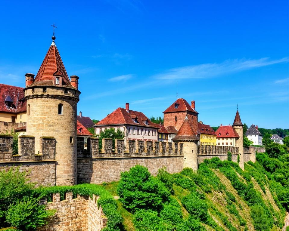 Bauweise Stadtmauern Rothenburg