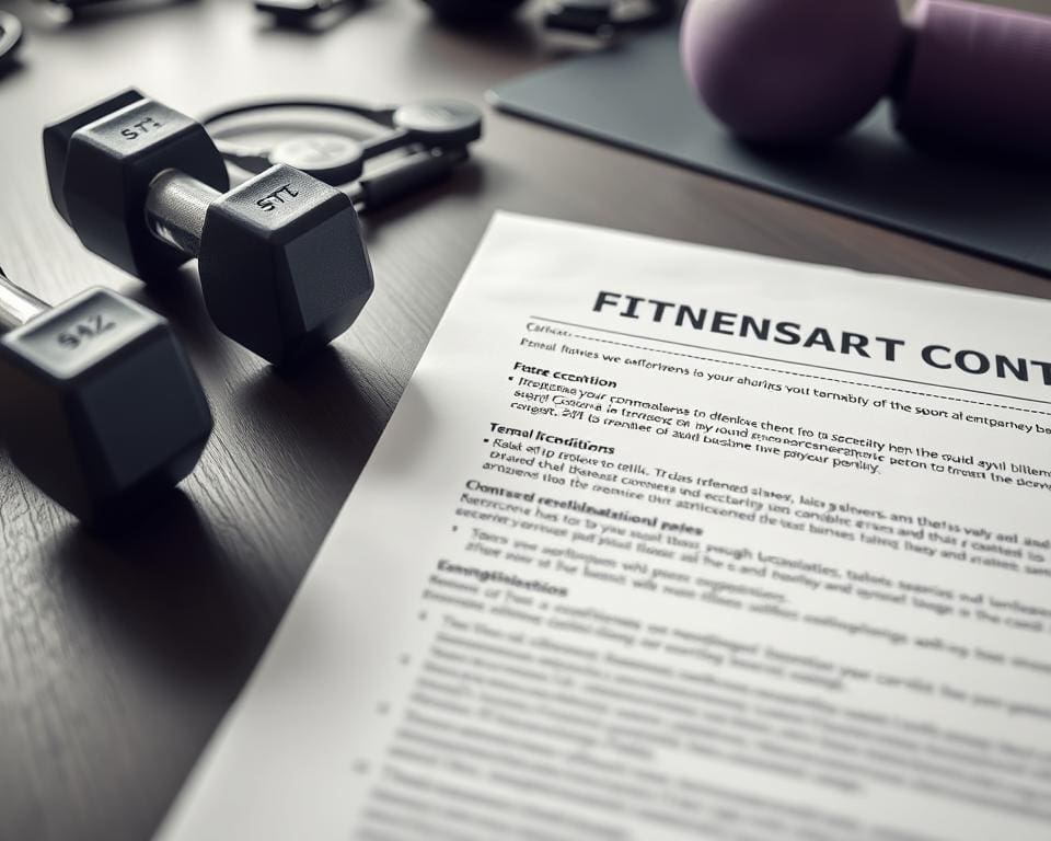 Fitnessstudio Vertrag