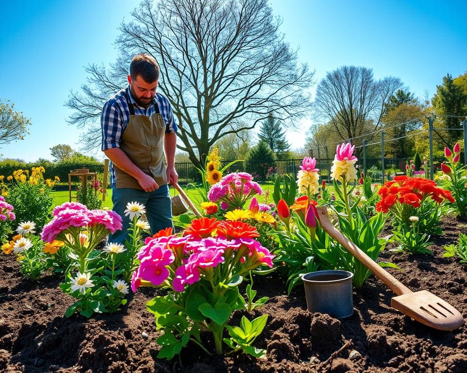 Frühjahrsgartenpflege