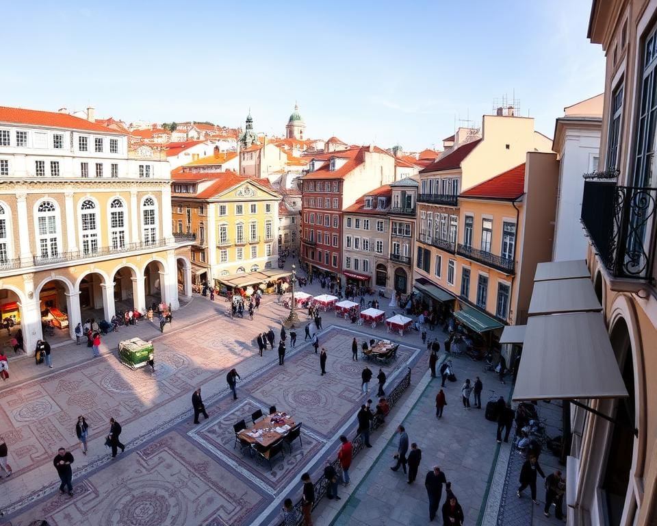 Historische Plätze in Lissabon, Portugal