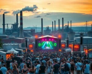 Musikfestivals in Industrieanlagen