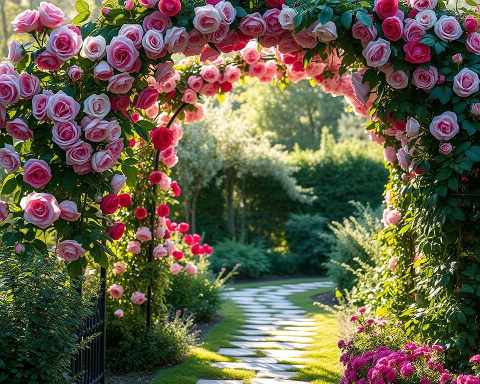 Rosenbogen im Garten: Romantisches Highlight gestalten