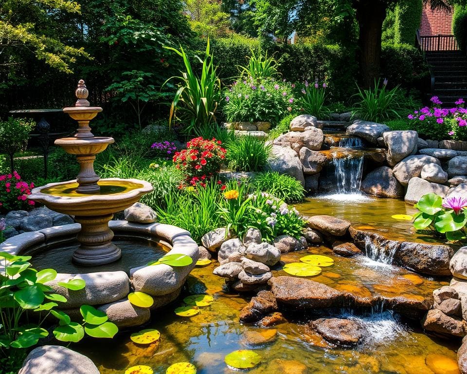 Wasserspiele für den Garten planen