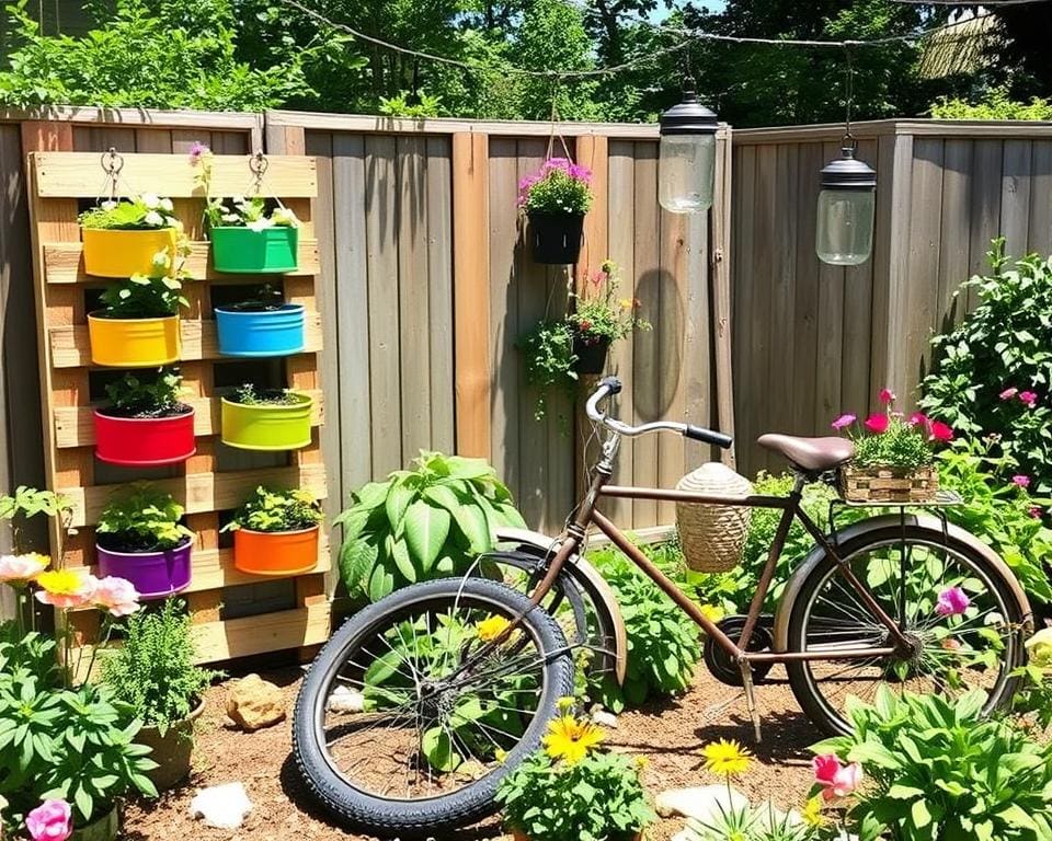 kreative Upcycling Ideen für den Garten