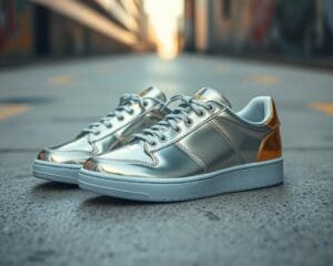 Sneaker mit Metallic-Finish: Ein schimmernder Trend