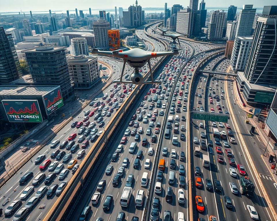Effizienzsteigerung durch Drohneneinsatz im Verkehr