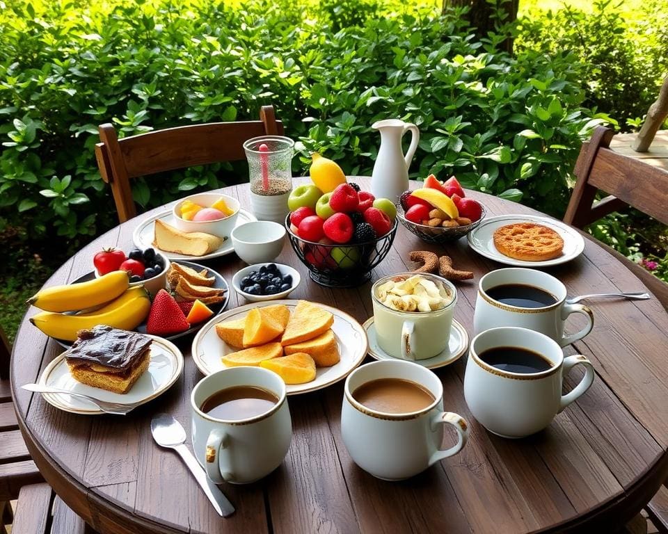 Frühstücksorte nach der Fahrradtour
