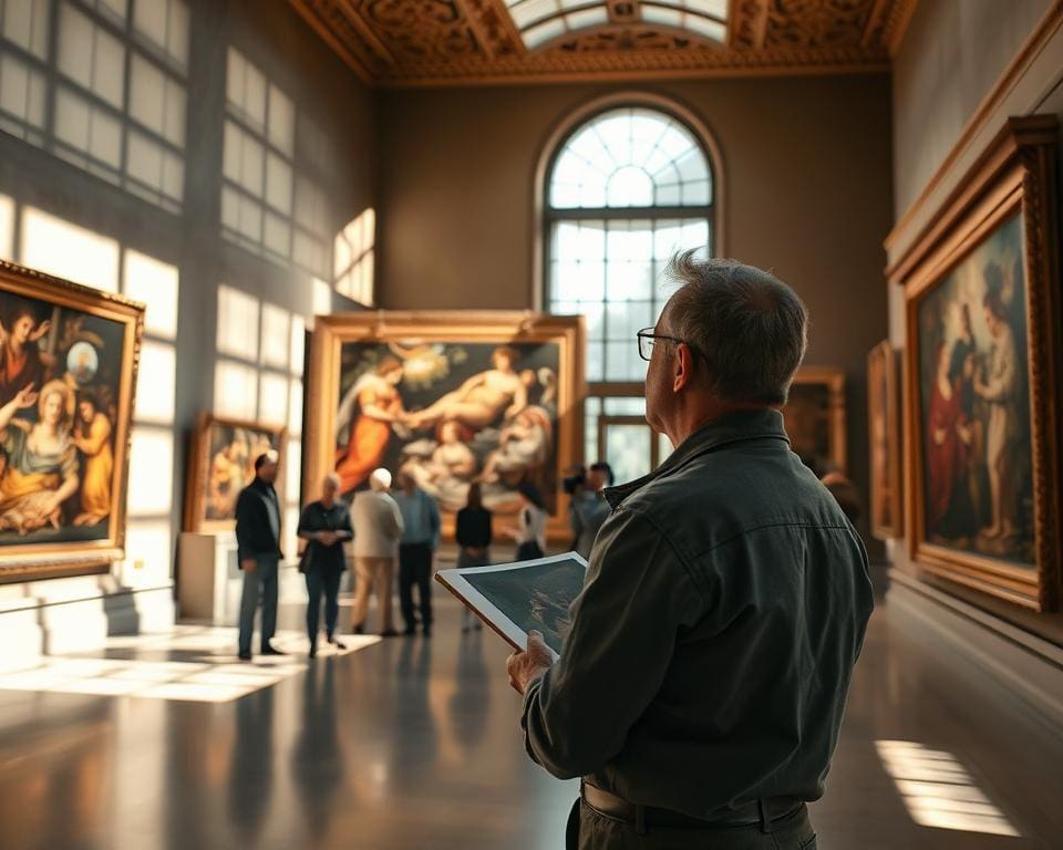 Historiker für Kunst im Einsatz