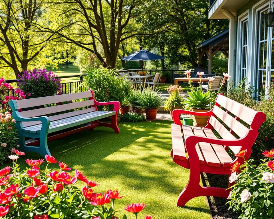 Outdoor-Bänke von Fermob: Perfekt für Garten und Balkon