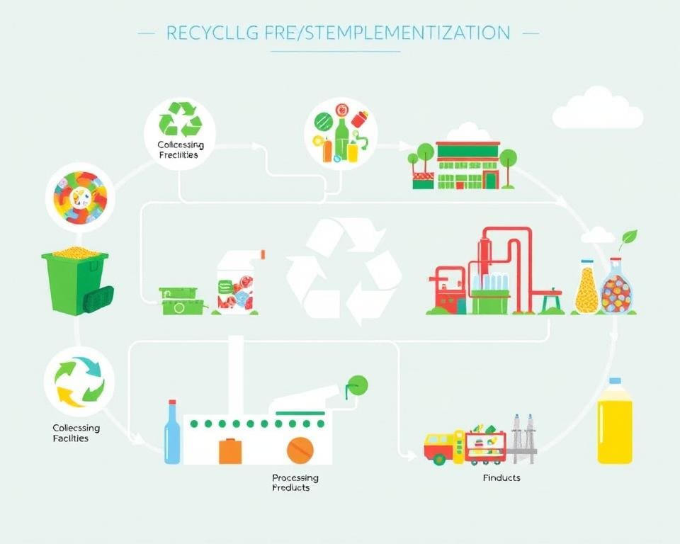 Schritte zur Implementierung eines Recycling-Systems