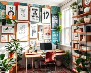 Tipps für eine inspirierende Home-Office-Wand
