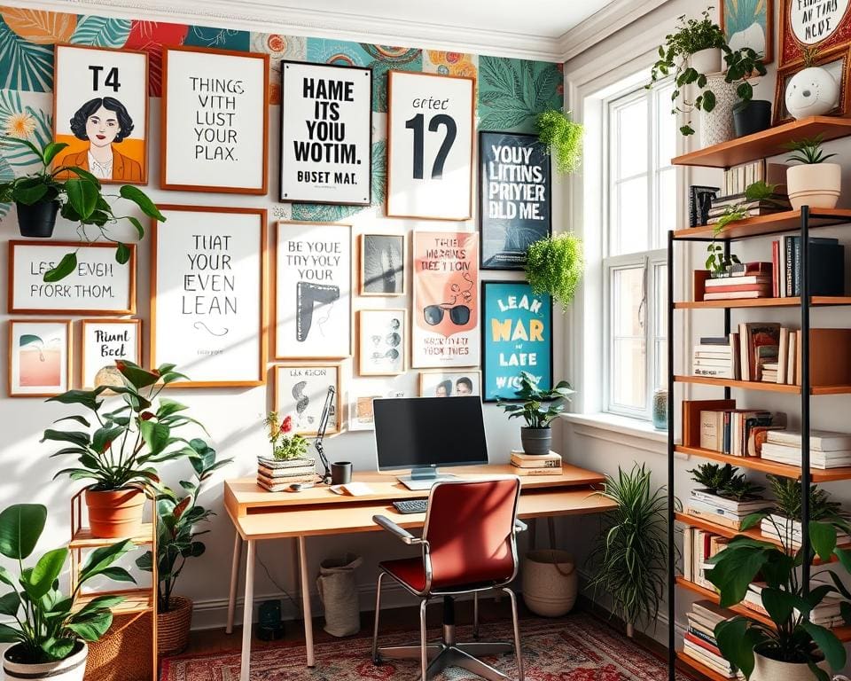 Tipps für eine inspirierende Home-Office-Wand