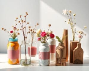 Wie du mit Upcycling Vasen designst