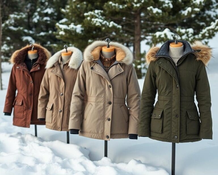 Winterjacken aus recycelten Materialien