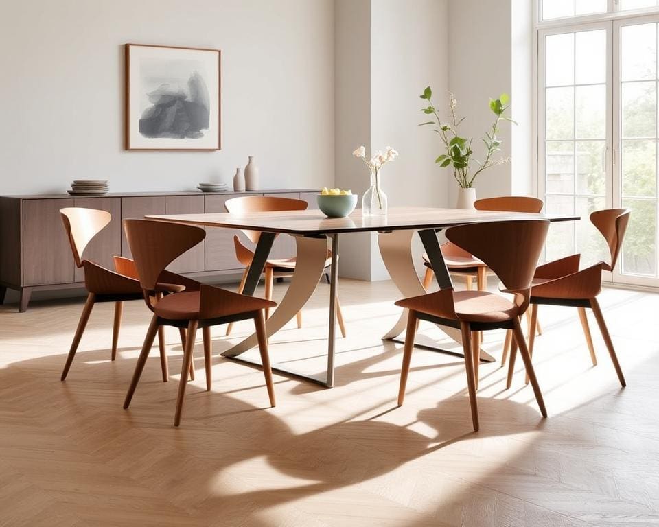 Zeitloses Design von Thonet Esszimmermöbeln