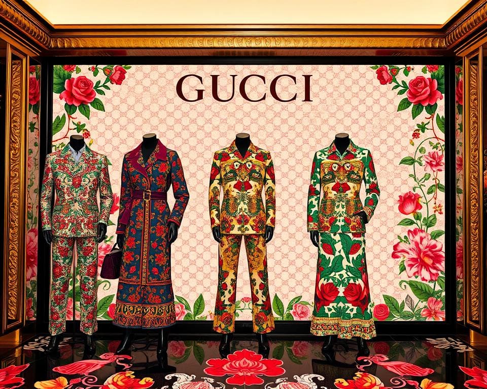 auffällige Prints von Gucci-Designs