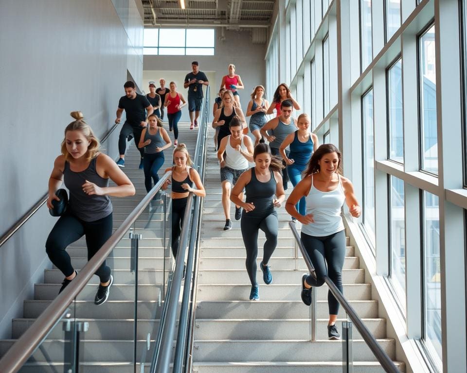 effektives Training durch Treppensteigen