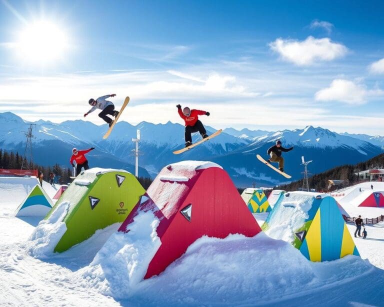 Adelboden: Freestyle-Action im Snowpark