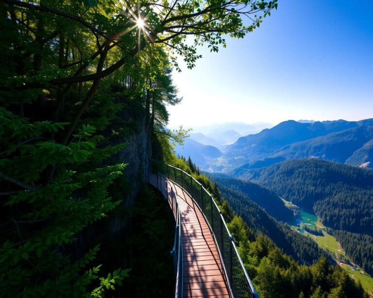Allgäu Skywalk: Panoramablick über den Baumwipfeln