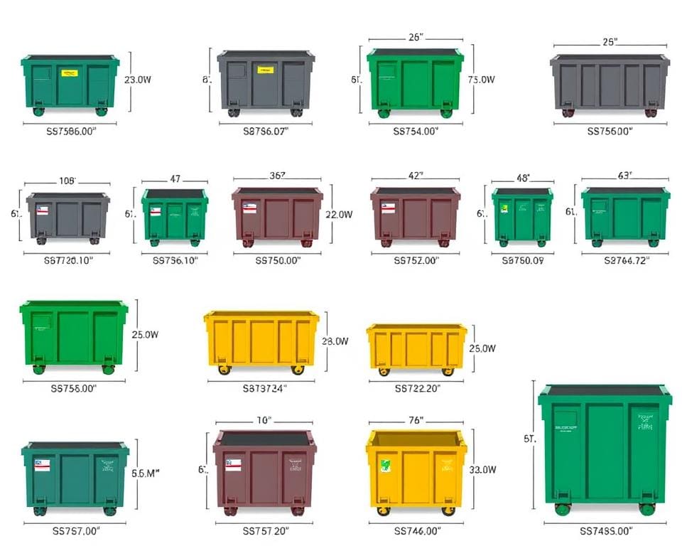 Bauschuttcontainer Größen