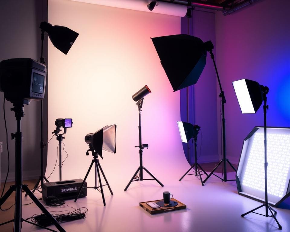 Bowens Blitzgeräte und Litra LED Lichttechnik