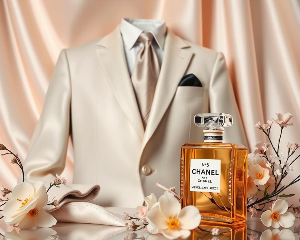 Chanel-Anzug und Chanel No. 5 Duft