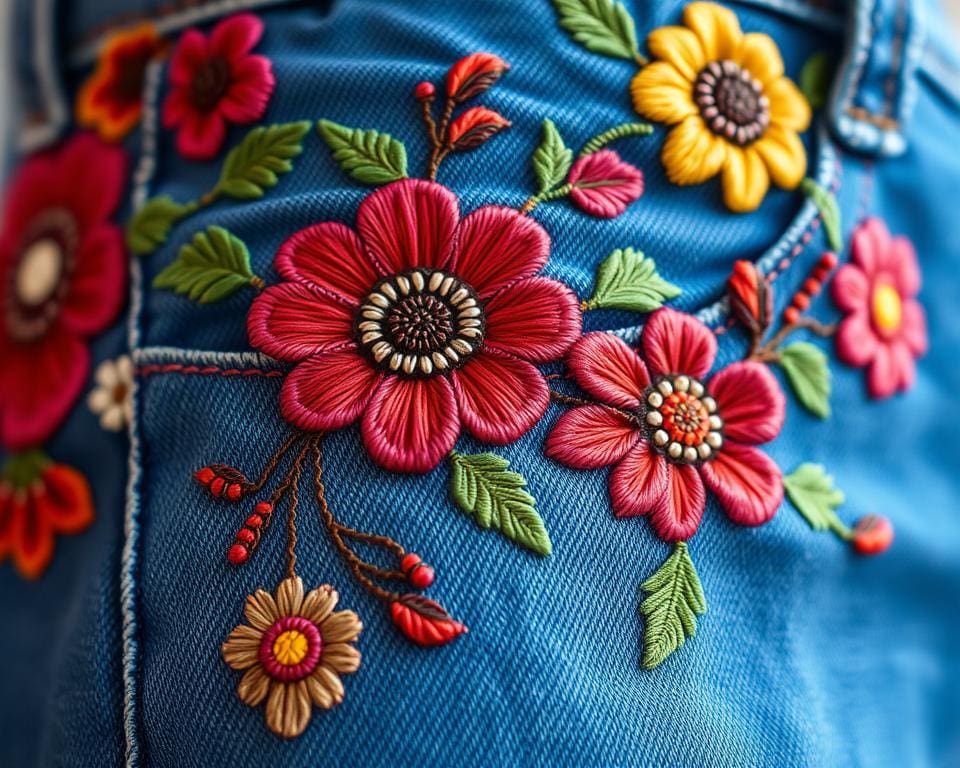 Denim mit Stickereien: Der Trend für Individualität