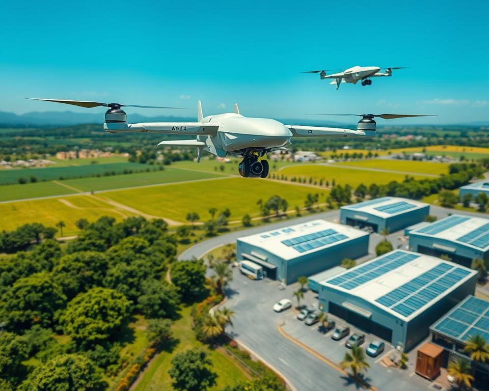 Effizienzsteigerung in der Logistik durch elektrische Transportdrohnen