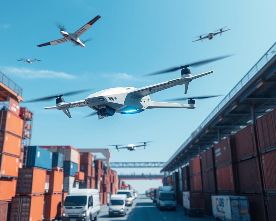 Elektrische Transportdrohnen für Logistikunternehmen