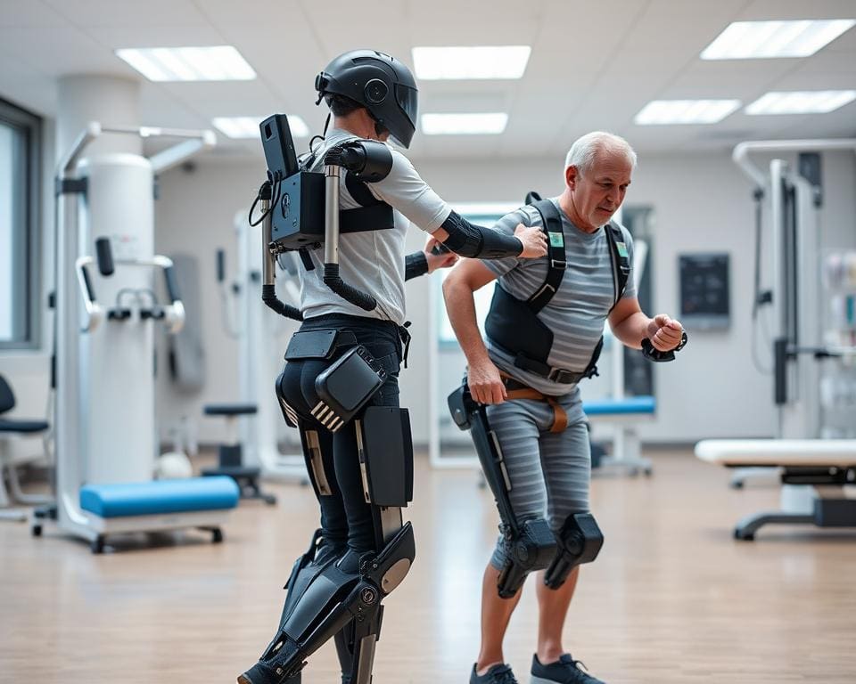 Exoskelett Unterstützung in der Rehab