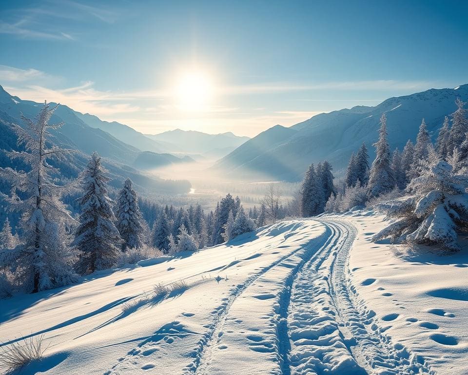 Fotomöglichkeiten in der Winterlandschaft