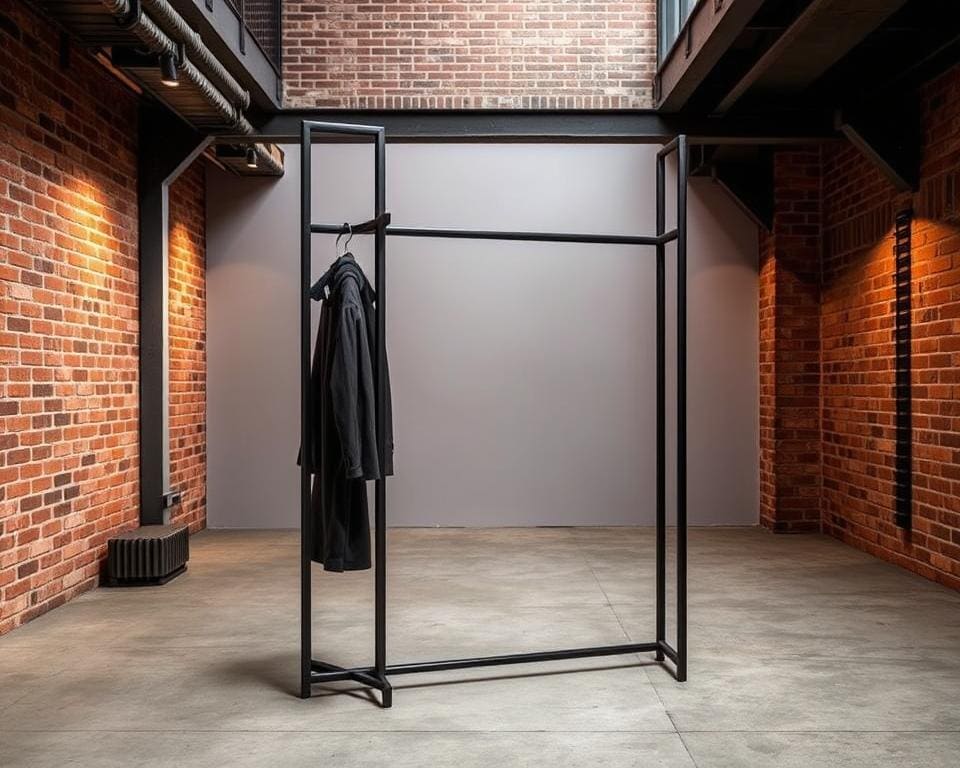 Garderobenständer aus Metall für ein industrielles Design