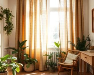 Gardinen aus Naturmaterialien für ein gesundes Zuhause