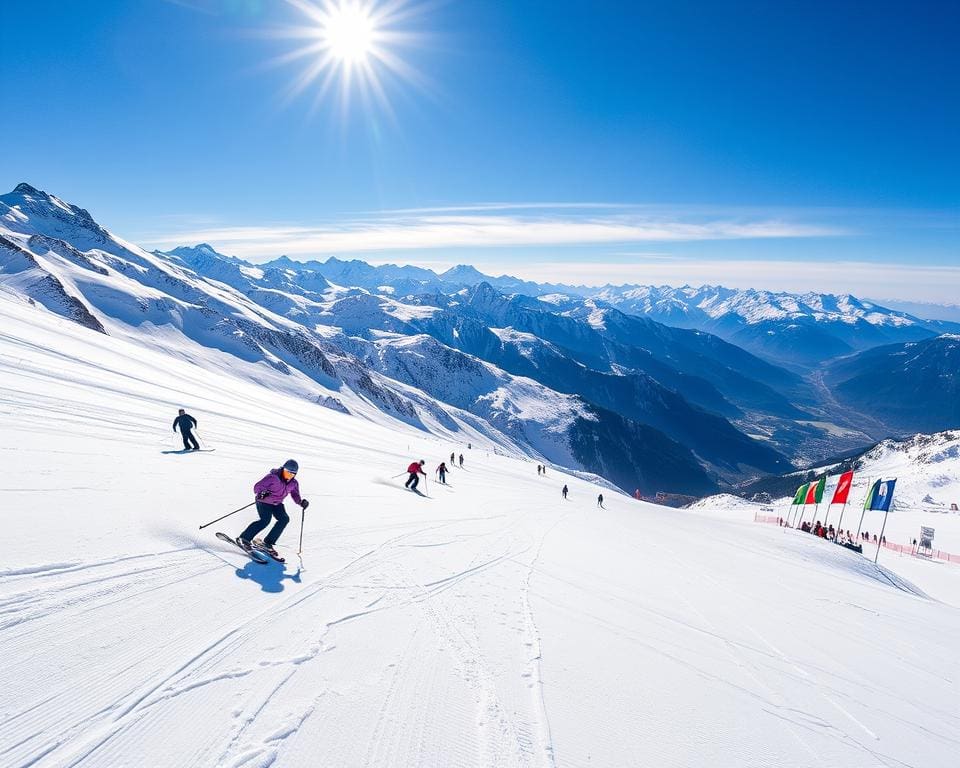 Grenzüberschreitendes Skifahren Montgenèvre