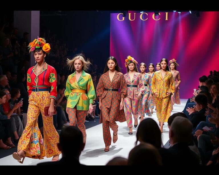 Gucci: Farbenfrohe Akzente auf dem Laufsteg