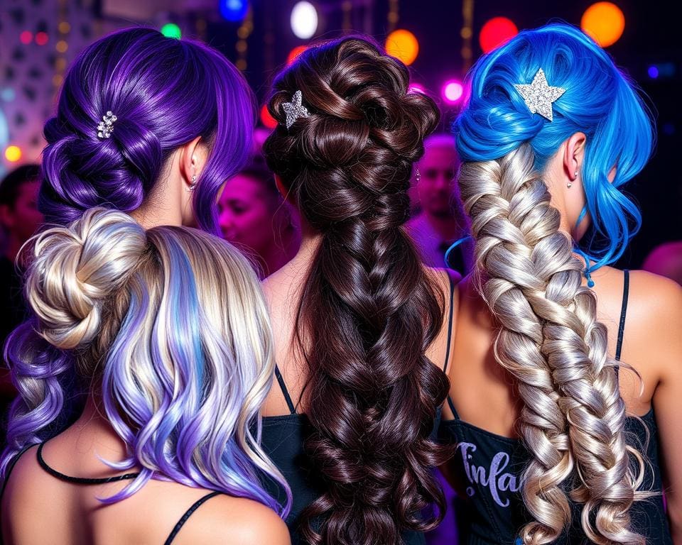 Haarstyling für Partys