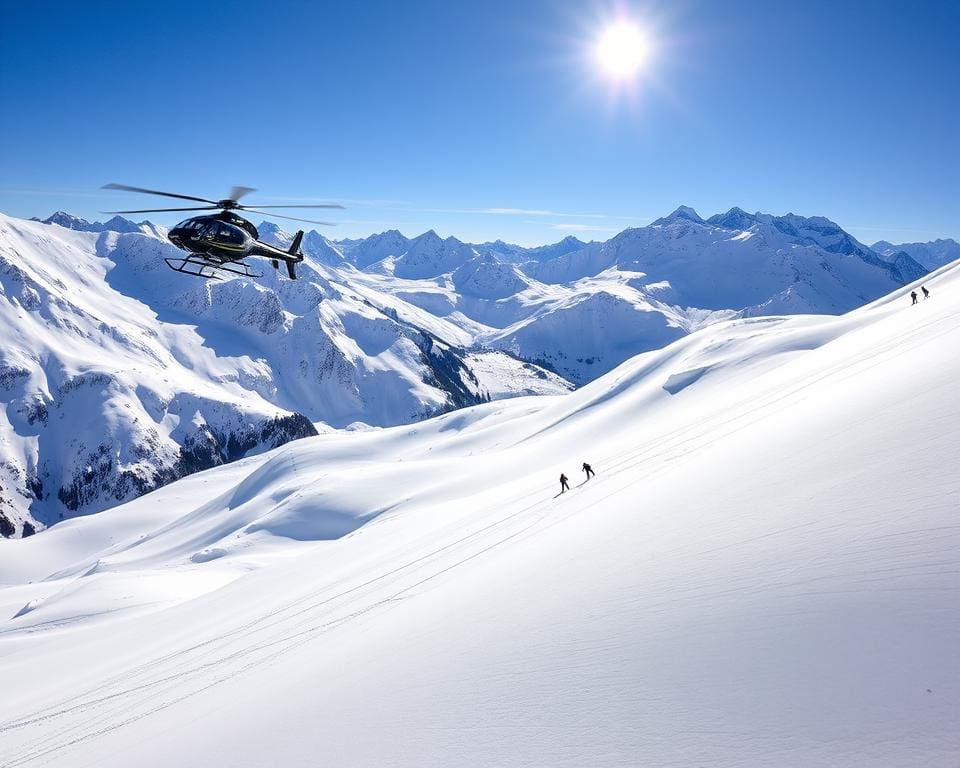 Heliskiing in Verbier