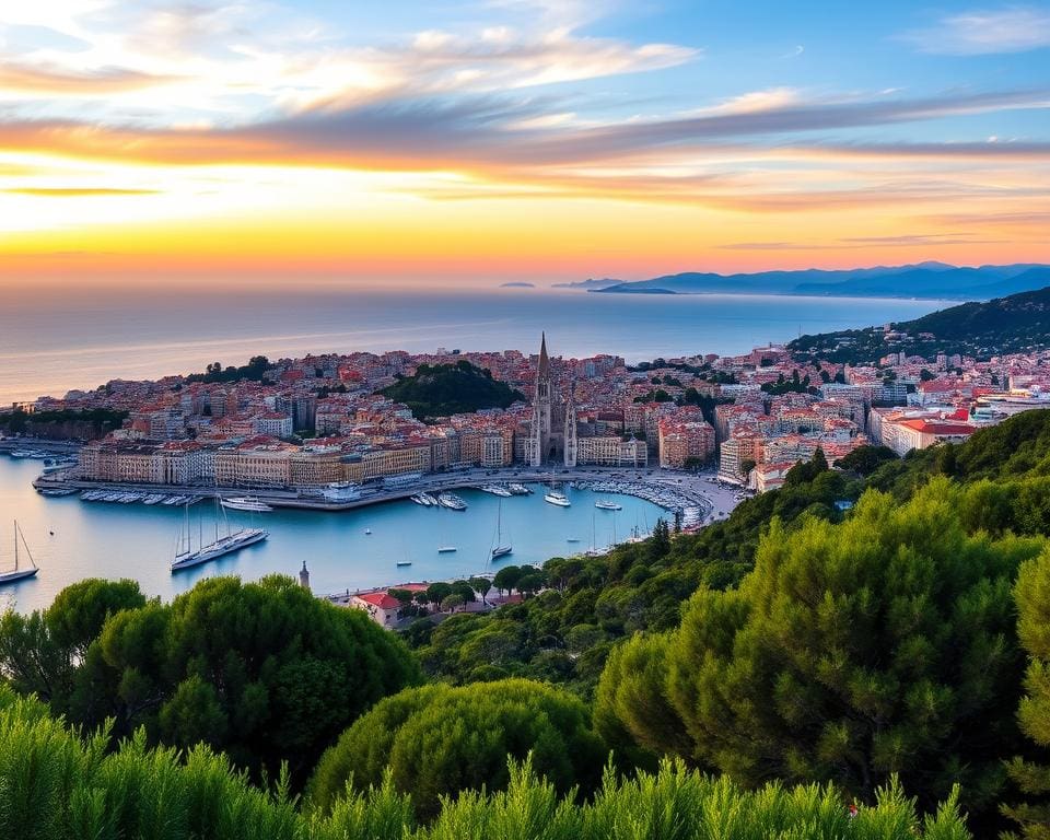 Hoch über Nizza Panorama