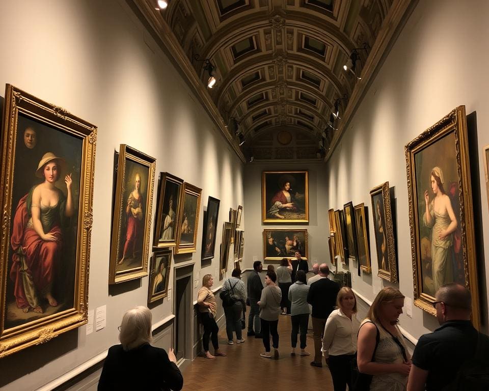 Kunstwerke in kleinen Galerien in Florenz