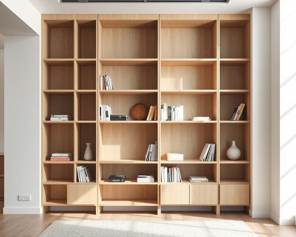 Minimalistische Bücherregale für modernes Wohnen