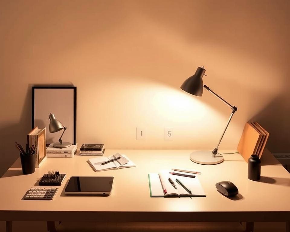 Moderne Arbeitsplatzbeleuchtung