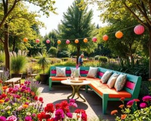 Outdoor-Bänke von Fermob: Ideal für Gartenpartys