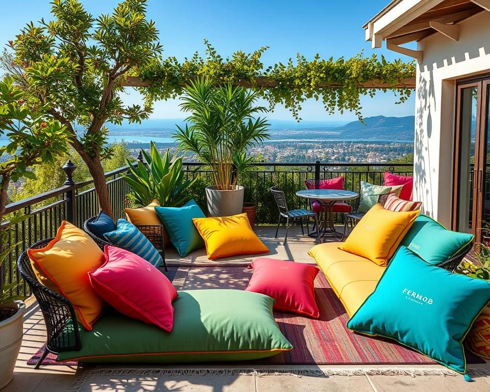 Outdoor-Sitzkissen von Fermob: Perfekt für Balkon und Terrasse