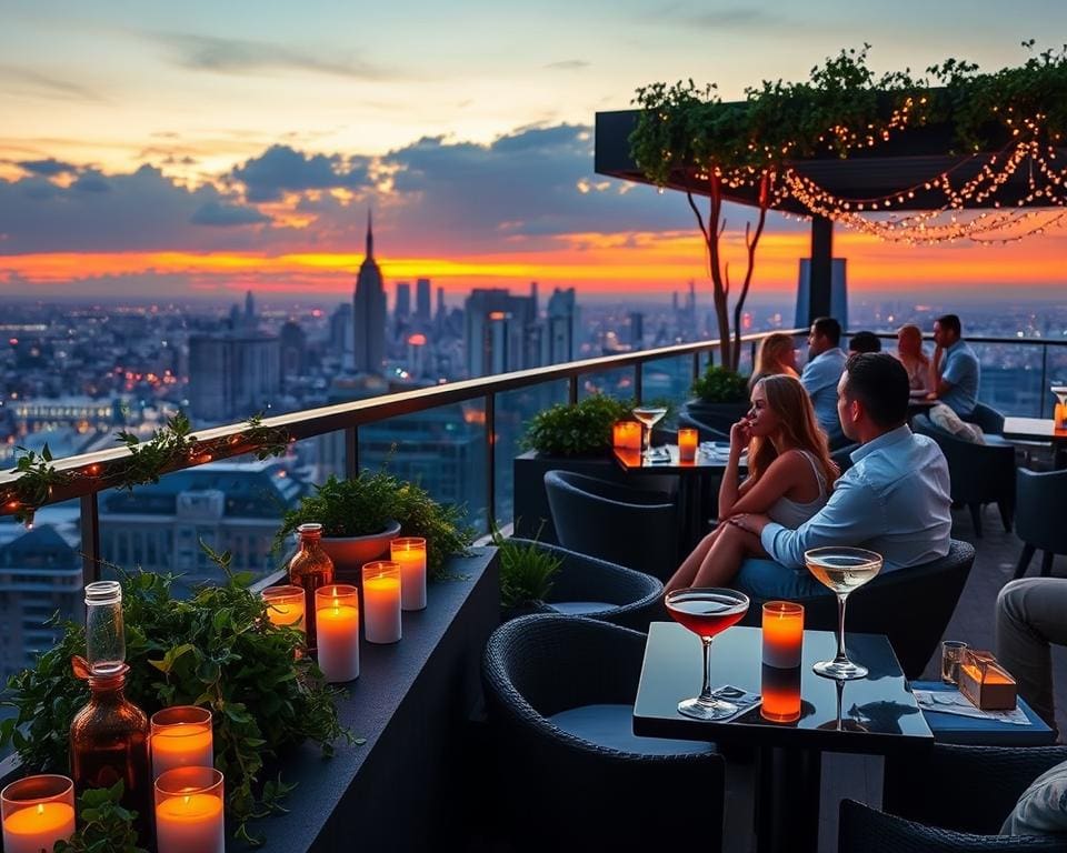 Popularität der Rooftop-Bars für romantische Dates