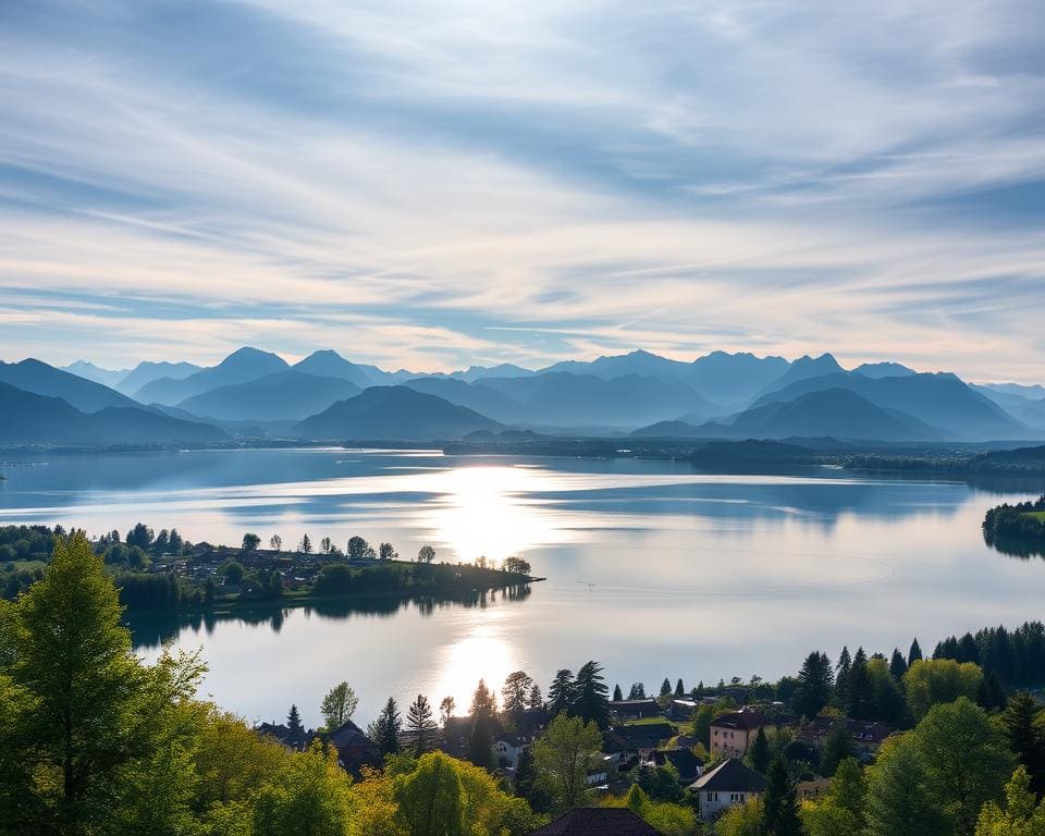 Prien: Chiemsee und Alpenpanorama vereint