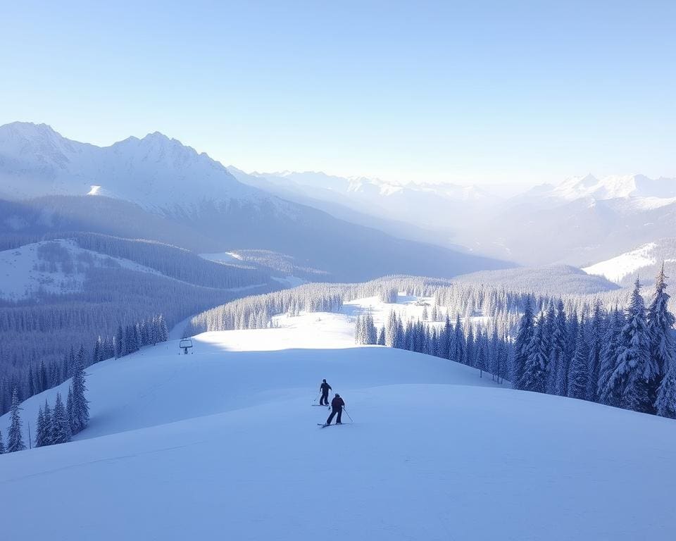 Skifahren in den Alpen