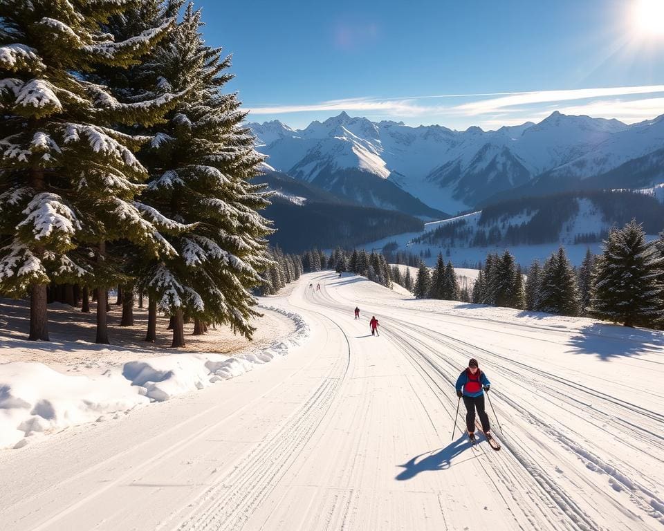 Skifahren in den französischen Alpen